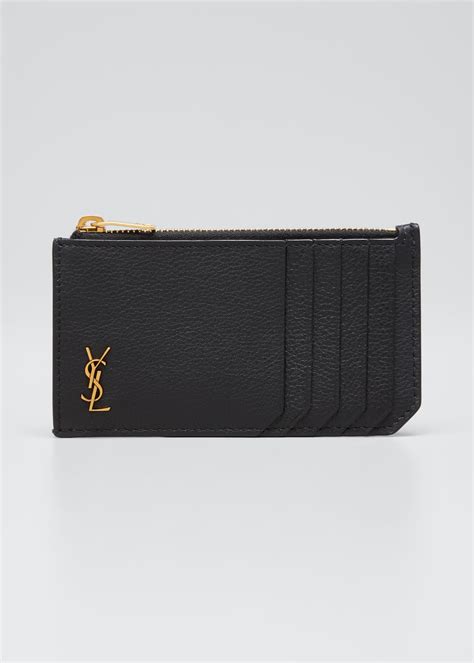 ysl card case wallet|ysl zipper wallet.